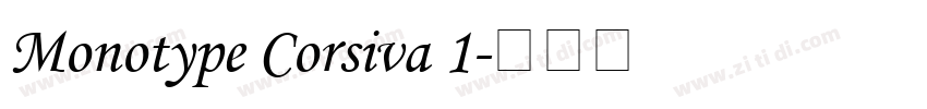 Monotype Corsiva 1字体转换